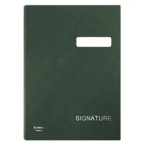 Unterschriftenbuch, grün, Kunstleder, A4, 19 Blatt, DONAU